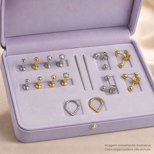 Kit Básico Inicial para Furo Humanizado e Piercing Profissional
