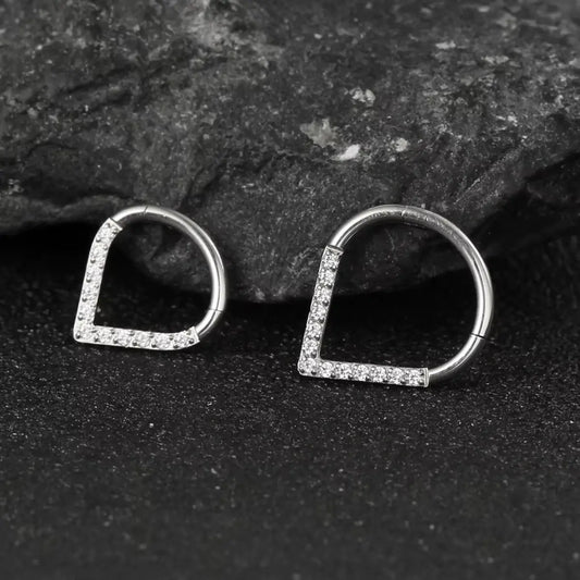 Piercing Argola de Titânio com Ponta em Zircônia