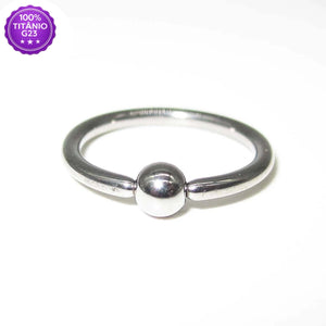 Piercing Captive com bolinha lisa de 3 mm