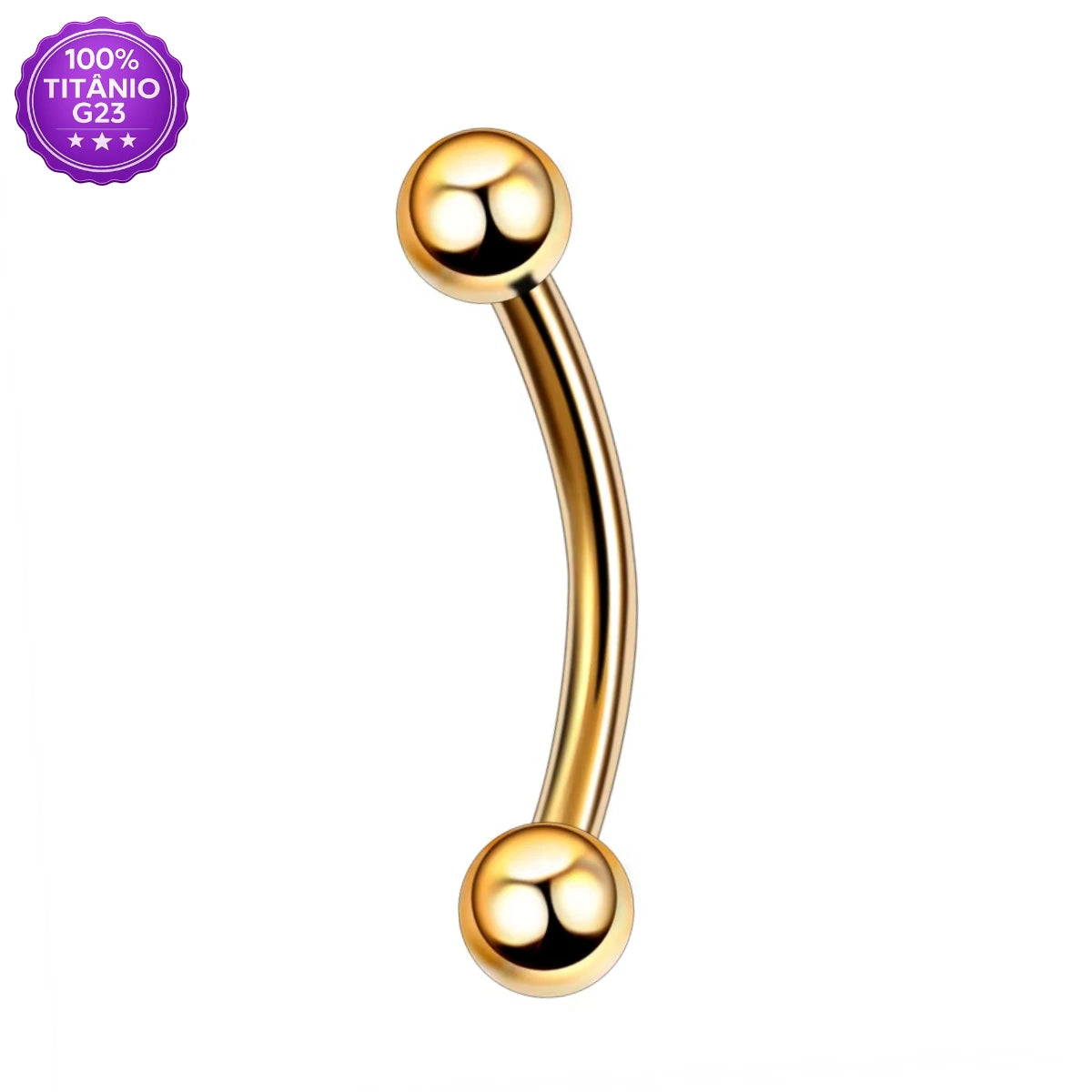 Piercing Curvo de Titânio