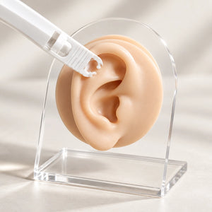 Pinça descartável para body piercing com fechamento automático