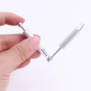 Pinça garra profissional para manuseio de bolinhas de piercing