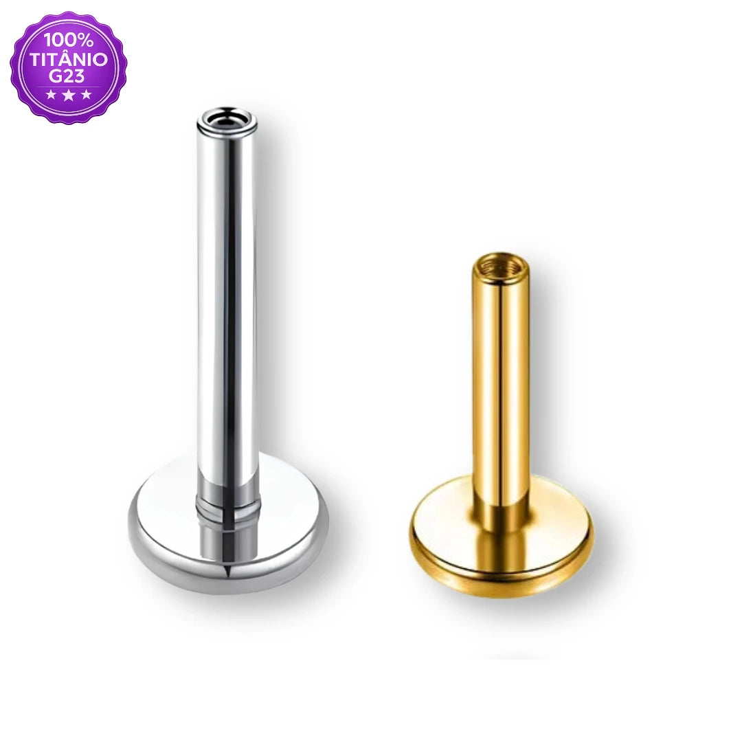 Haste Labret Push Pin de Titânio G23 – Peça Avulsa para Piercing