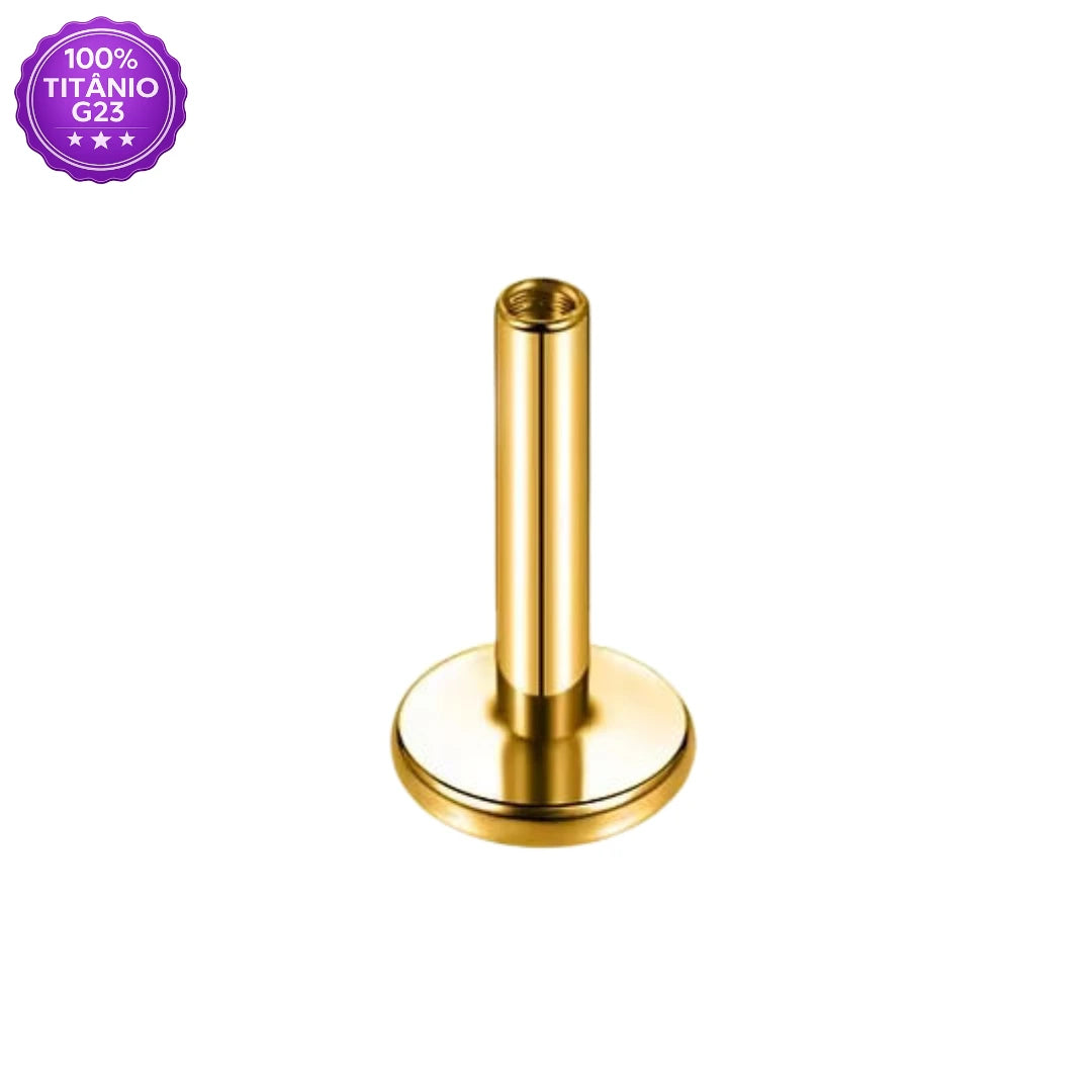 Haste Labret Push Pin de Titânio G23 – Peça Avulsa para Piercing