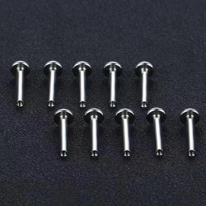 Haste Labret de Titânio G23 Rosca Interna – Peça Avulsa para Piercing