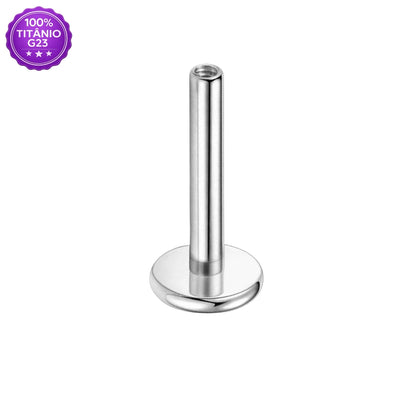Haste Labret de Titânio G23 Rosca Interna – Peça Avulsa para Piercing