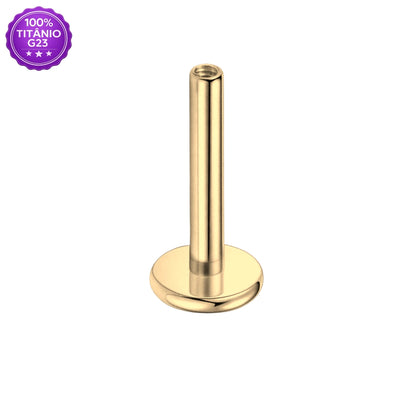 Haste Labret de Titânio G23 Rosca Interna – Peça Avulsa para Piercing