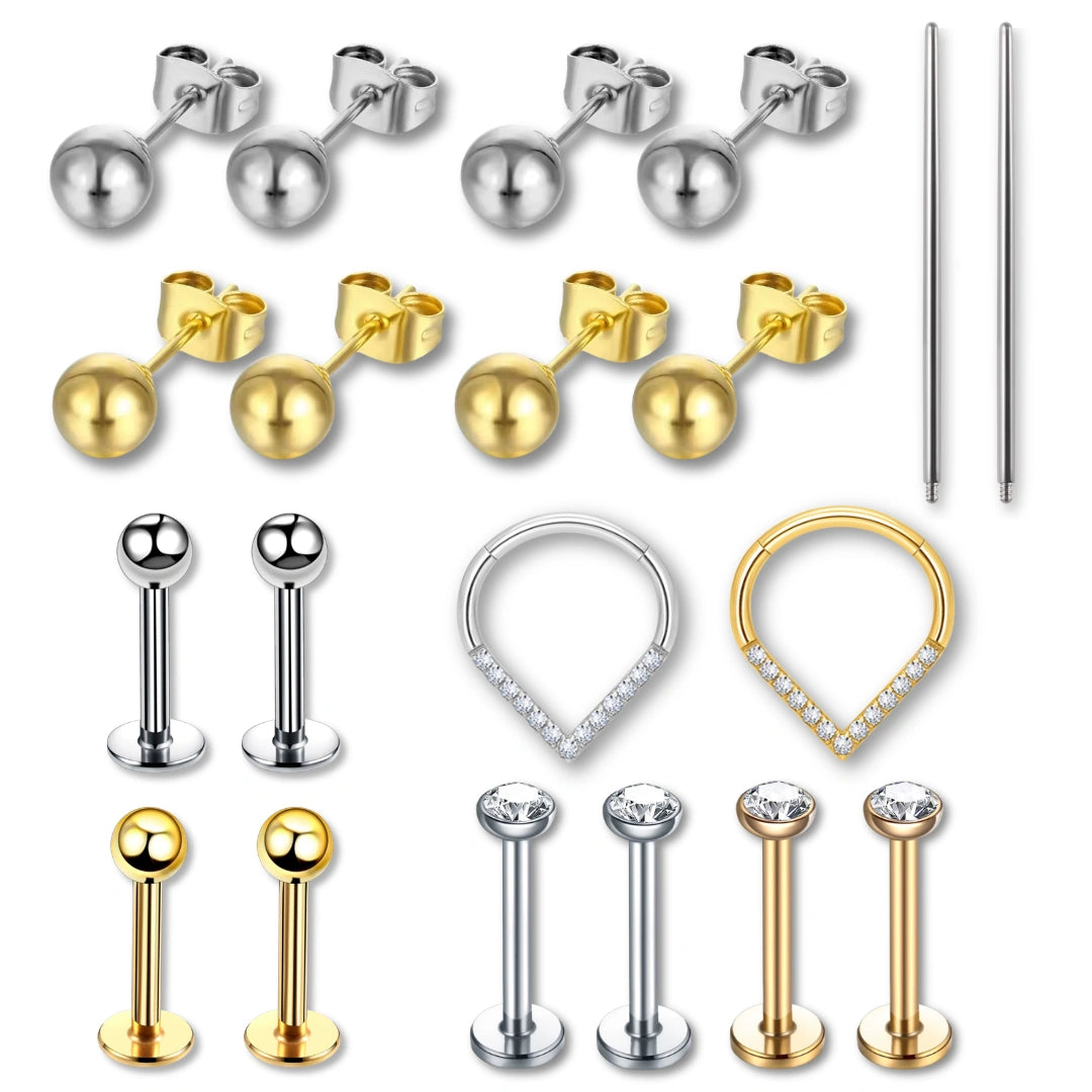Kit Básico Inicial para Furo Humanizado e Piercing Profissional