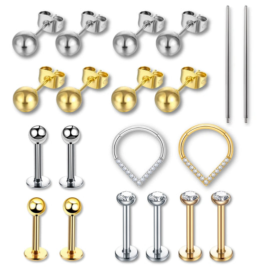 Kit Básico Inicial para Furo Humanizado e Piercing Profissional