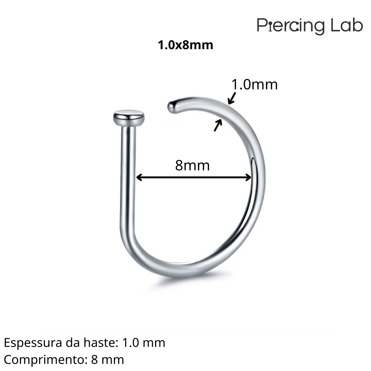 Imagem de referência para nostril argola dring