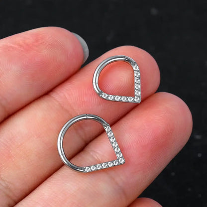 Piercing Argola de Titânio com Ponta em Zircônia