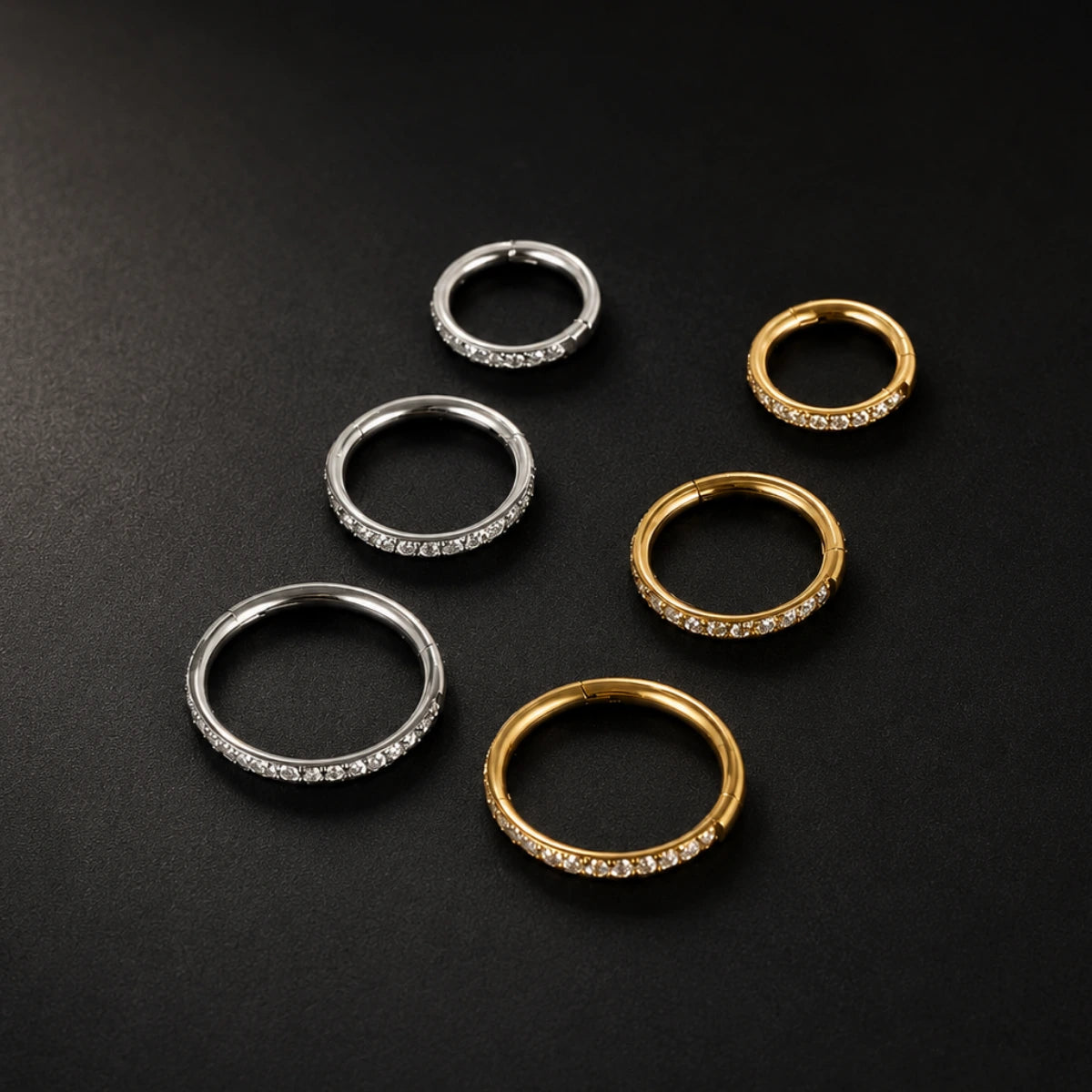 Piercing Argola de Titânio com Zircônia Externa