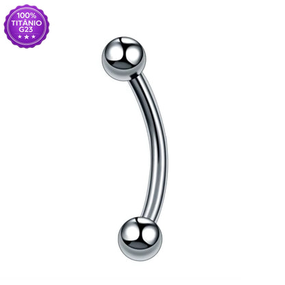 Piercing Curvo de Titânio