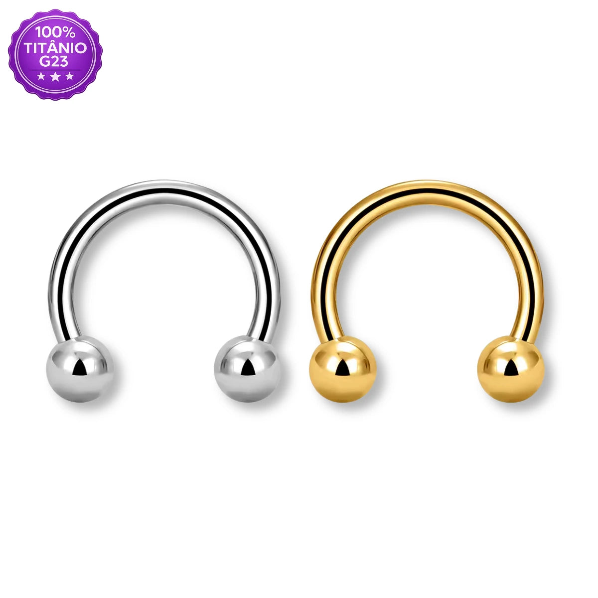 Piercing Ferradura de Titânio