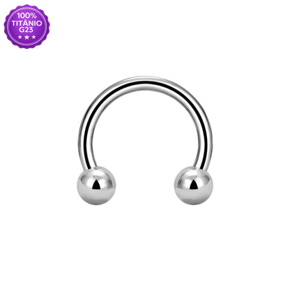 Piercing Ferradura de Titânio