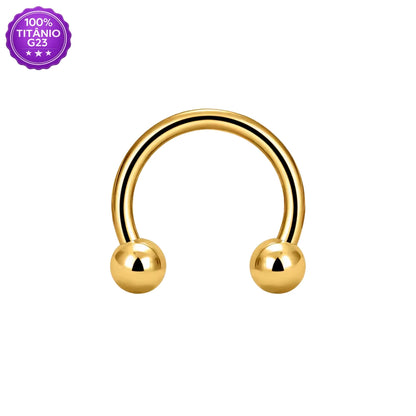 Piercing Ferradura de Titânio