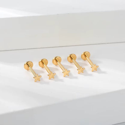 Piercing Labret de Titânio Estrela