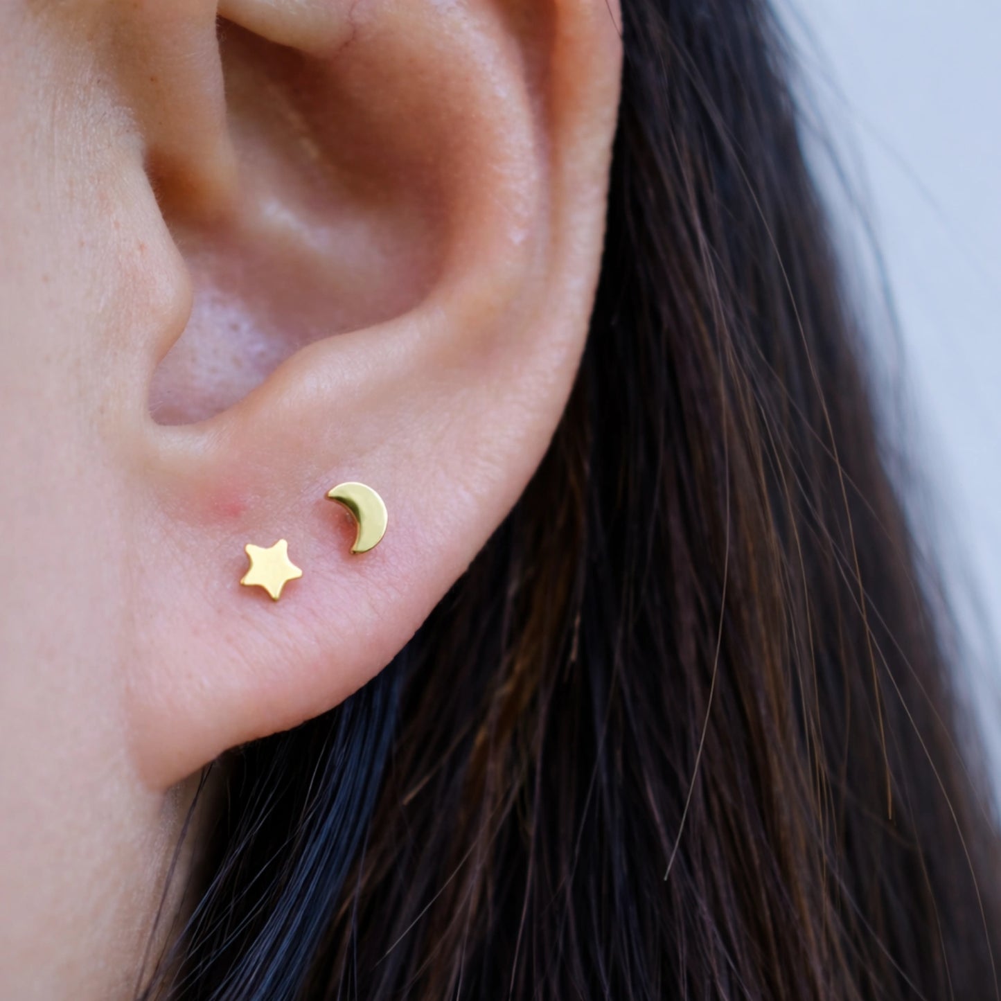 Piercing Labret de Titânio Estrela