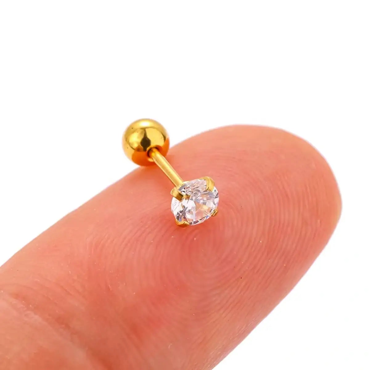 Piercing Microbell de Titânio com Zircônia