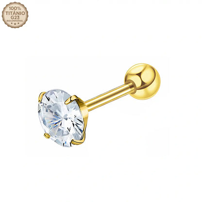 Piercing Microbell de Titânio com Zircônia
