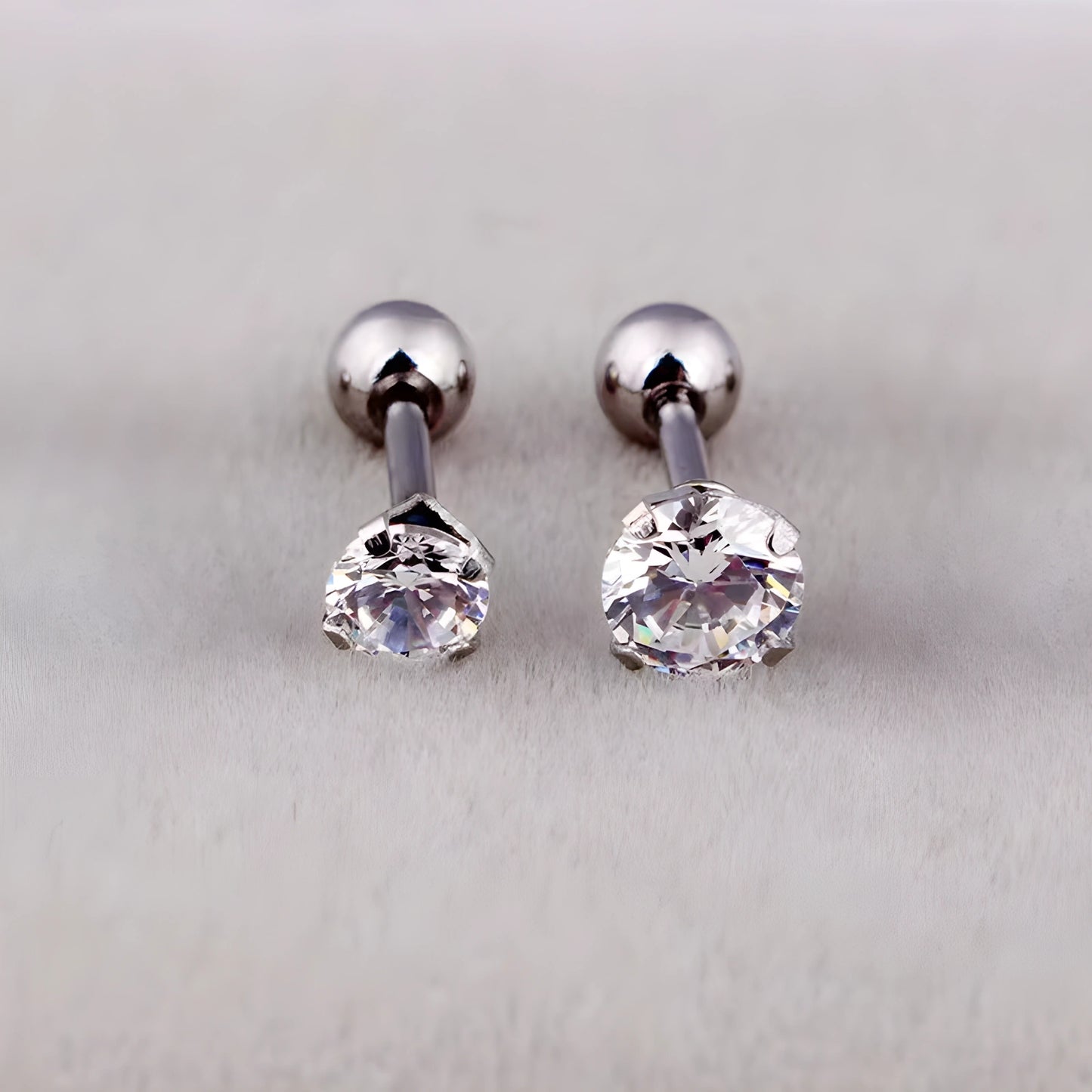 Piercing Microbell de Titânio com Zircônia