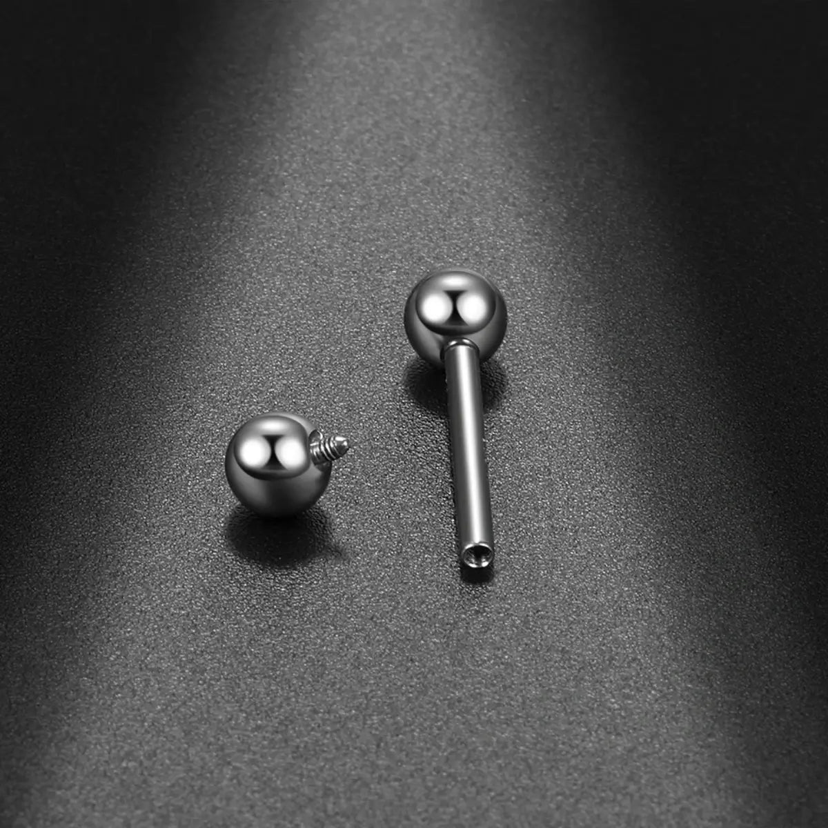 Piercing Reto de Titânio Rosca Interna