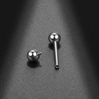 Piercing Reto de Titânio Rosca Interna