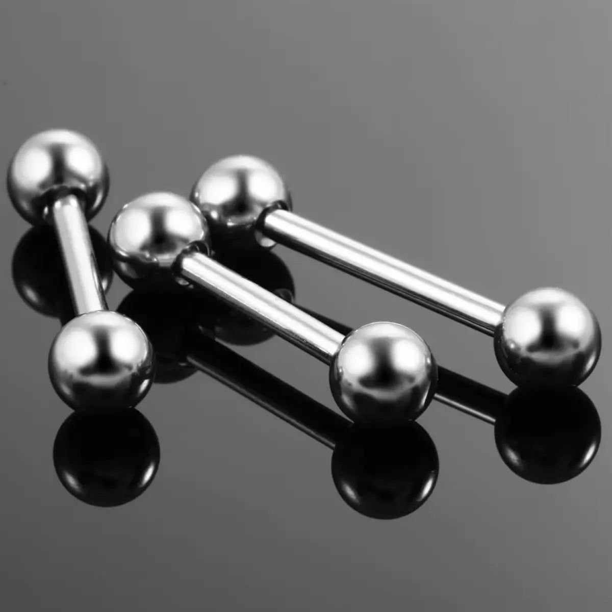 Piercing Reto Titânio G23 Rosca Interna