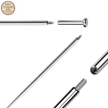Taper de Titânio Rosca Externa – Pino de Inserção Cônico